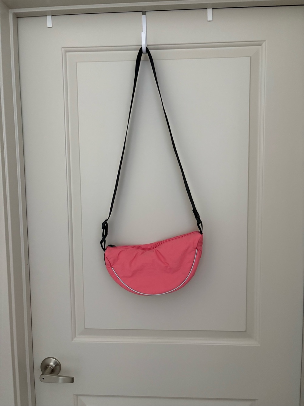 FP Movement by Free People Pink Crescent Crossbody with Black Strap - Picture 2 of 4